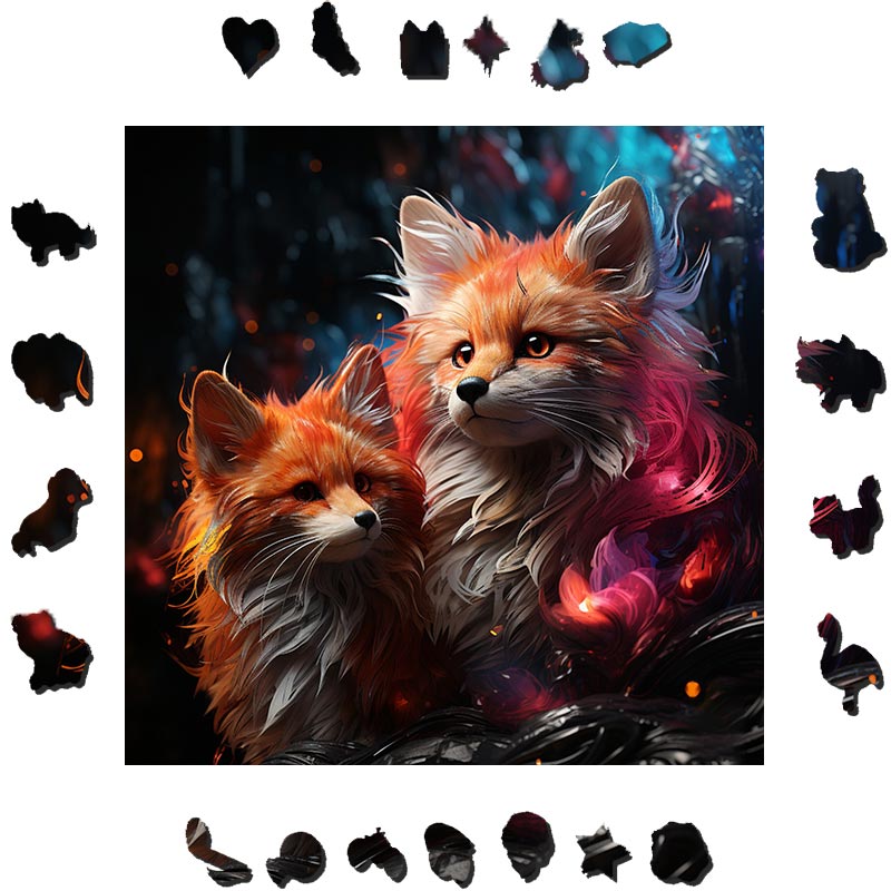 Fox In The Forest - Wooden Jigsaw Puzzle - image 1