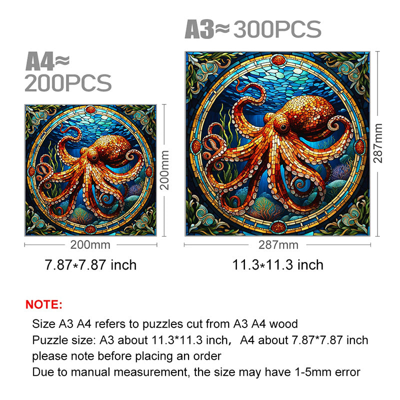 Octopus Mosaic - Wooden Jigsaw Puzzle - image 2