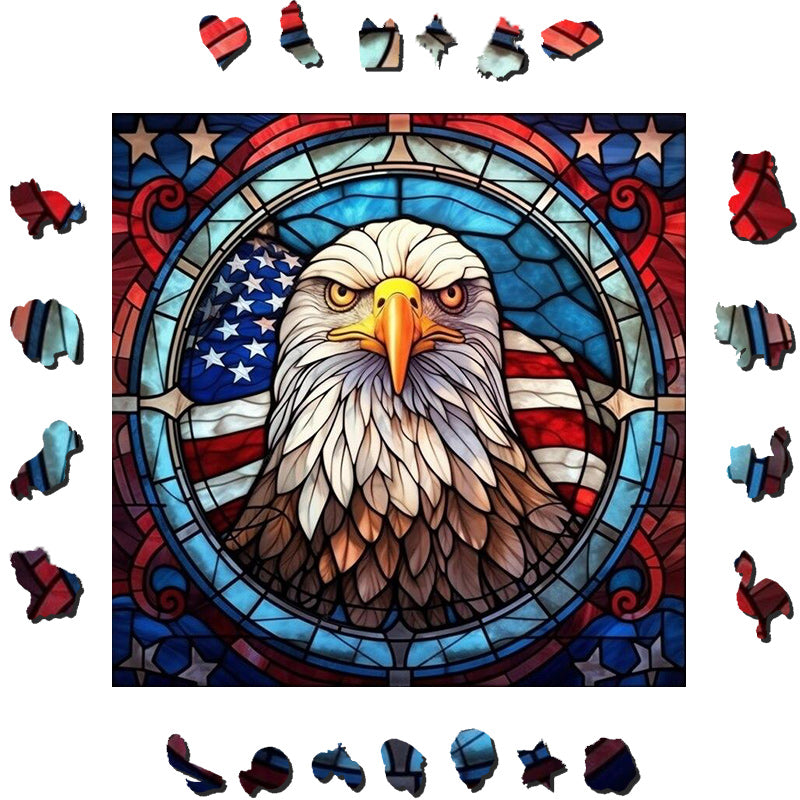 American Eagle - Wooden Jigsaw Puzzle - image 1