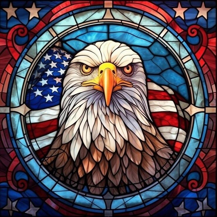American Eagle - Wooden Jigsaw Puzzle - A3  - Wooden Gift Packaging - image 0