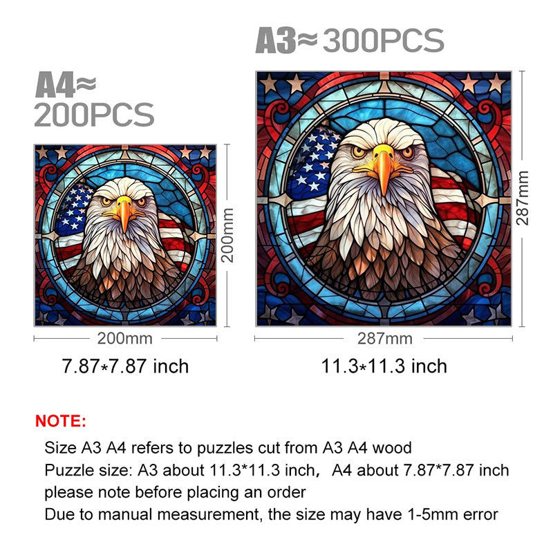 American Eagle - Wooden Jigsaw Puzzle - image 2