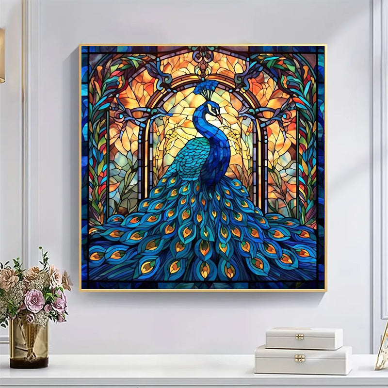 Colorful Peacock In Park - Wooden Jigsaw Puzzle - image 4