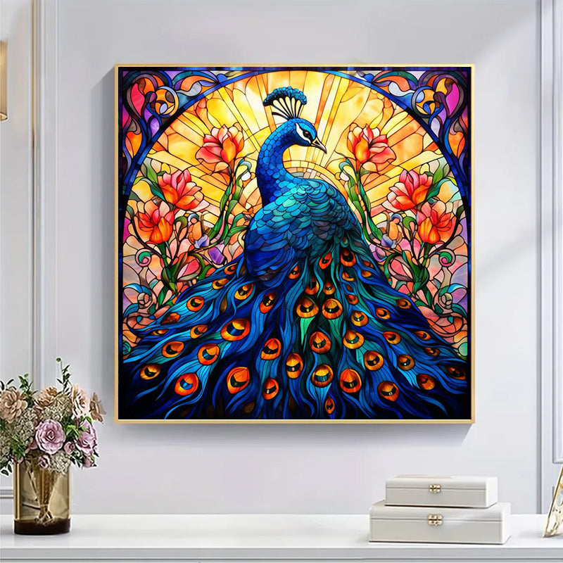 Graceful Vibrant Peacock - Wooden Jigsaw Puzzle - image 4