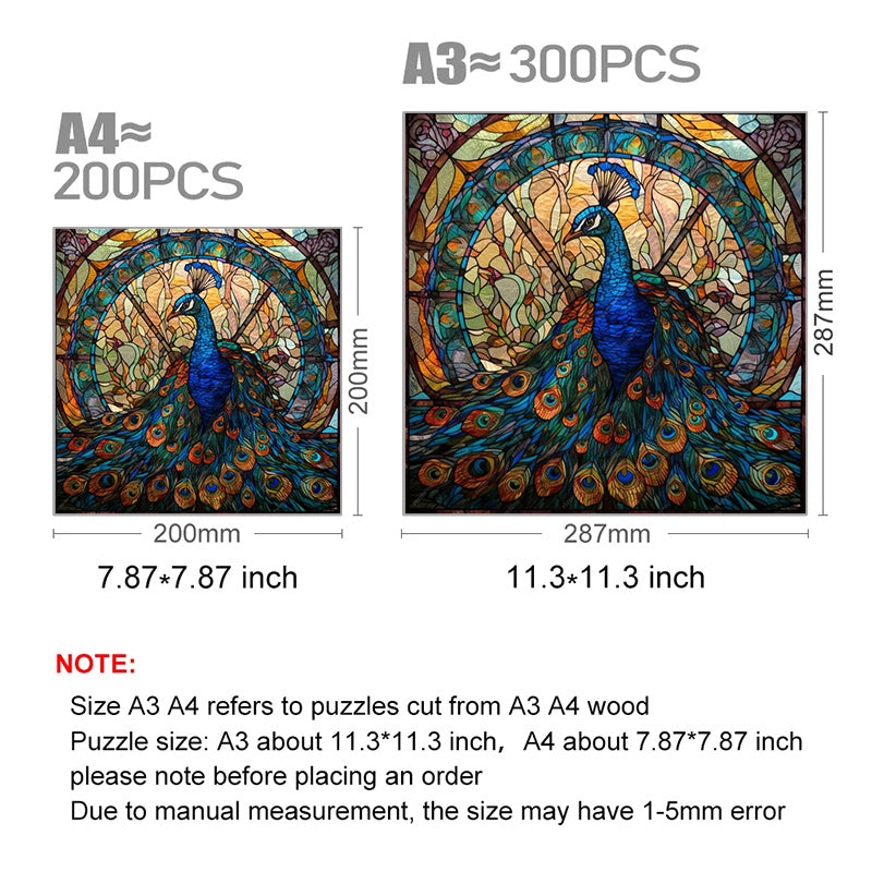 Natures Jewel Peacock Bird - Wooden Jigsaw Puzzle - image 2