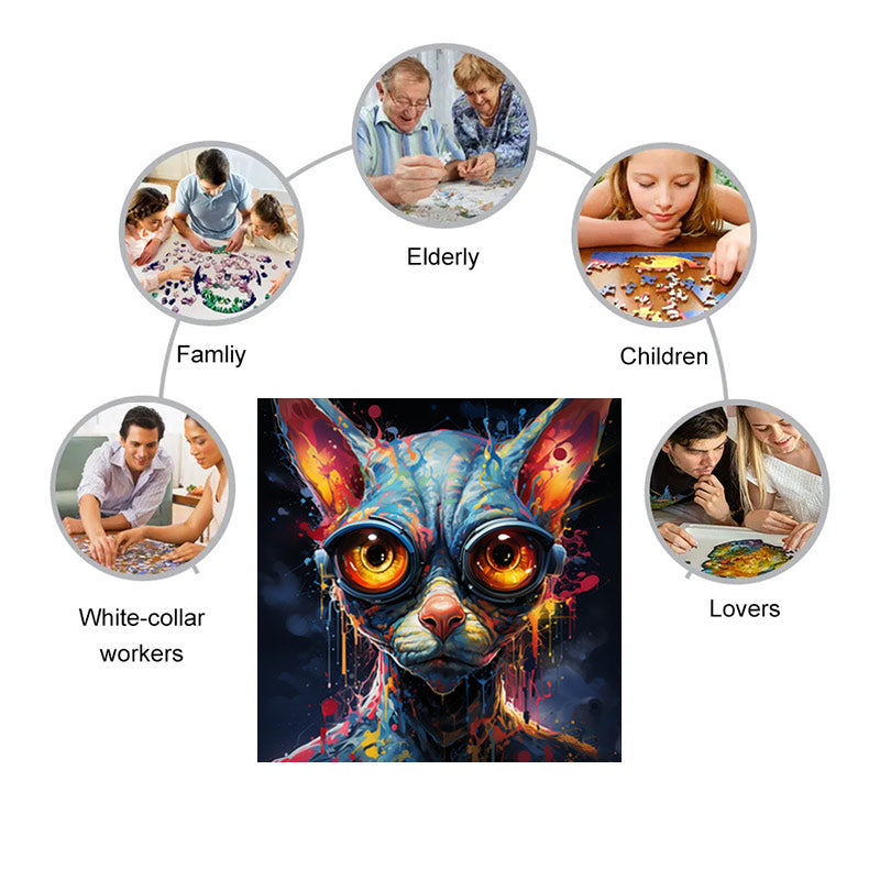 Sphynx Cat - Wooden Jigsaw Puzzle - image 3