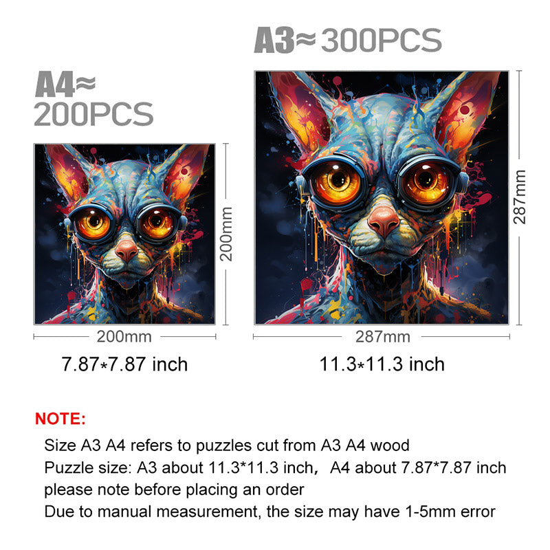 Sphynx Cat - Wooden Jigsaw Puzzle - image 2