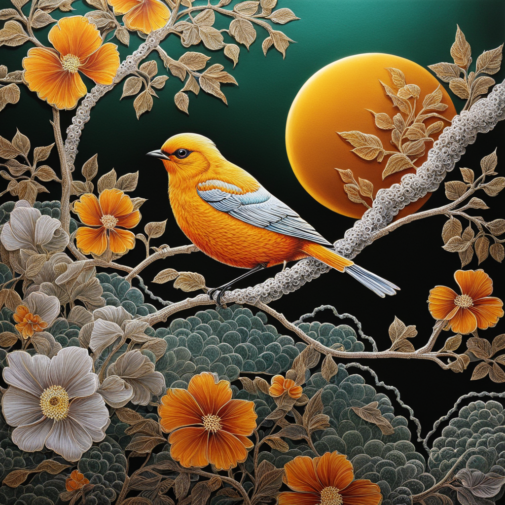 Sunshine Bird Embraced By Float  - Wooden Jigsaw Puzzle - A2 - Wooden Gift Packaging - image 0
