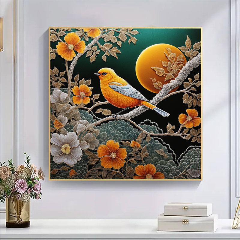 Sunshine Bird Embraced By Float  - Wooden Jigsaw Puzzle - image 4