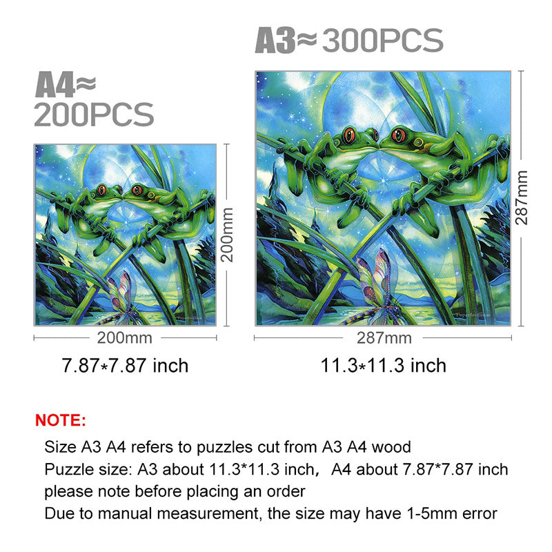 Frogs Kisses - Wooden Jigsaw Puzzle - image 2