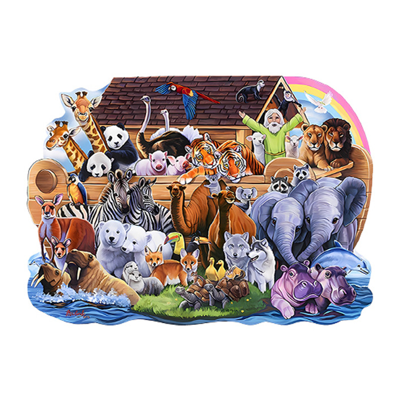 Noah's Ark - Wooden Jigsaw Puzzles - A3 - Wooden Gift Packaging - image 0