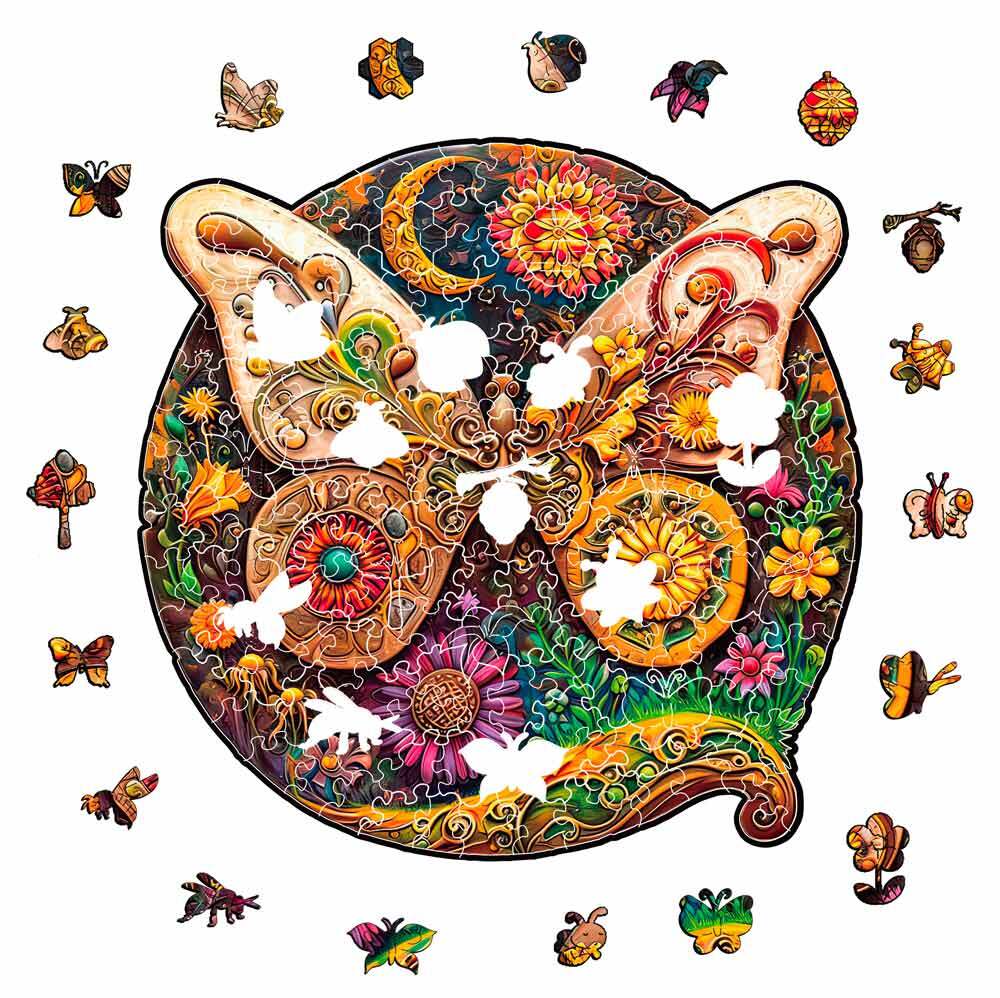 Baroque Butterfly - Wooden Jigsaw Puzzles - image 1