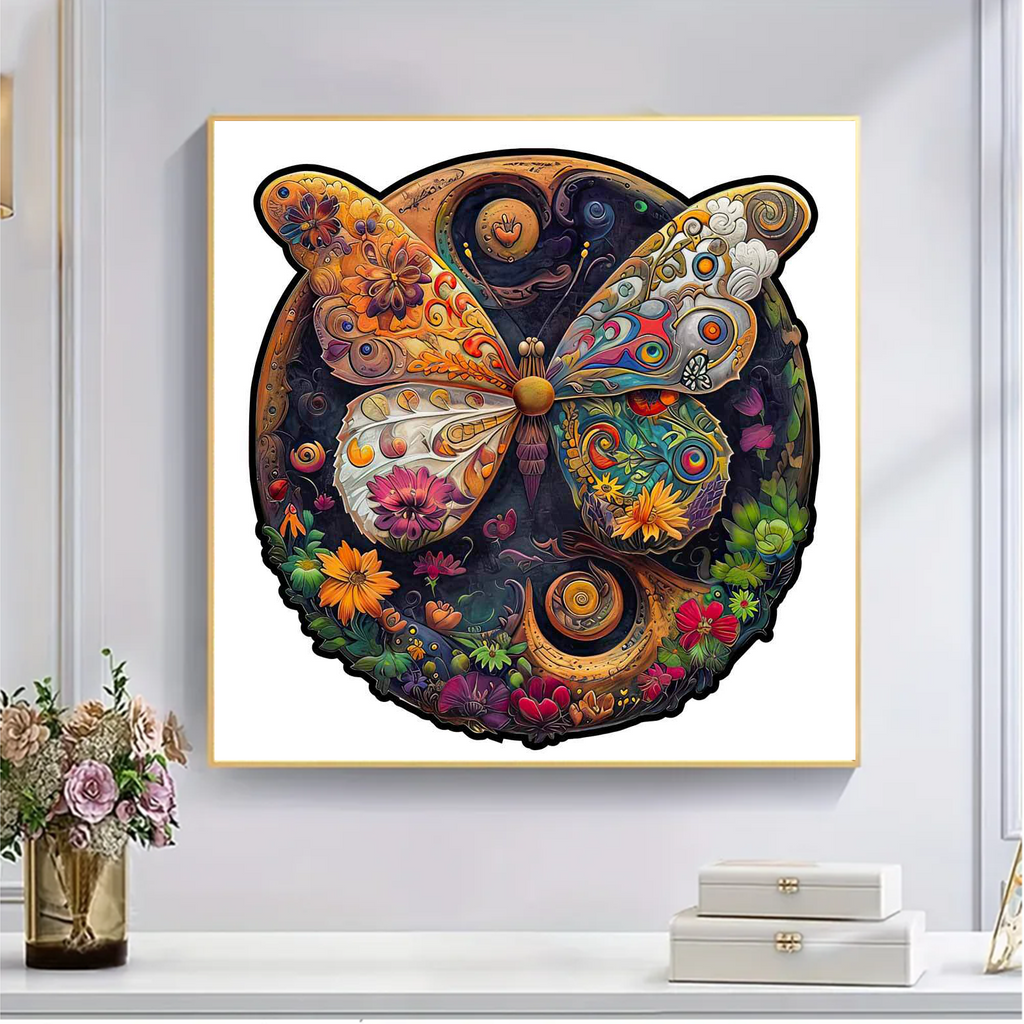 Mosaic Butterfly - Wooden Jigsaw Puzzles - image 2