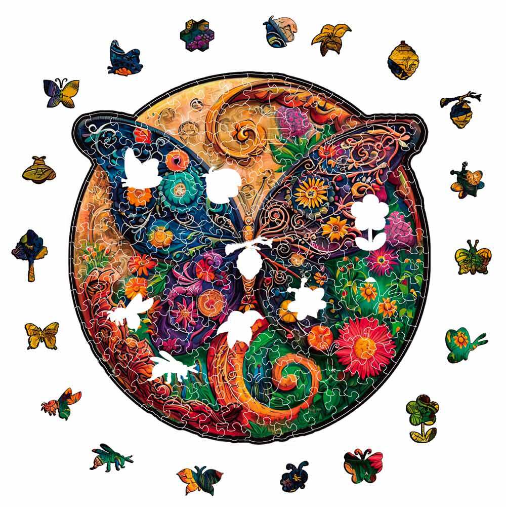 Autumn Butterfly - Wooden Jigsaw Puzzles - image 1
