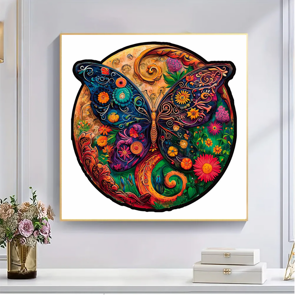 Autumn Butterfly - Wooden Jigsaw Puzzles - image 2