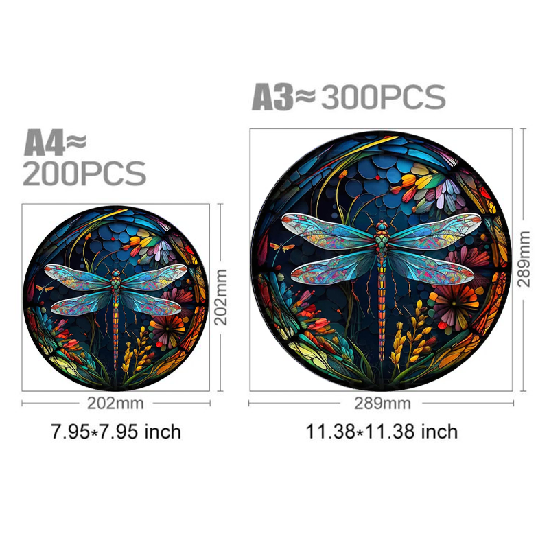 Garden Dragonfly - Wooden Jigsaw Puzzle - image 2