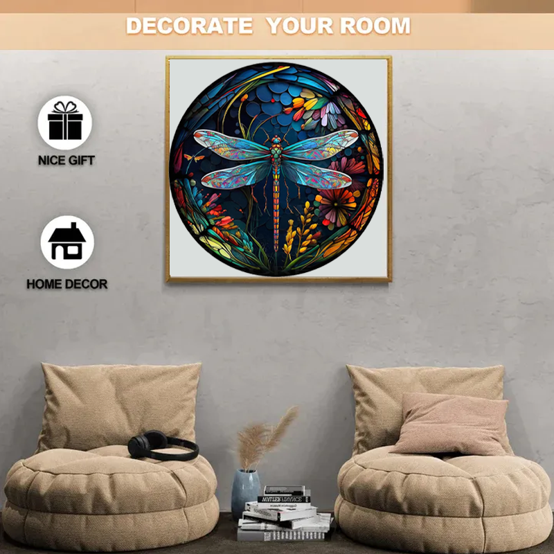 Garden Dragonfly - Wooden Jigsaw Puzzle - image 3