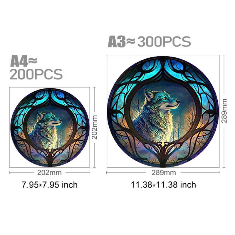 Lonely Wolf  - Wooden Jigsaw Puzzle - image 2