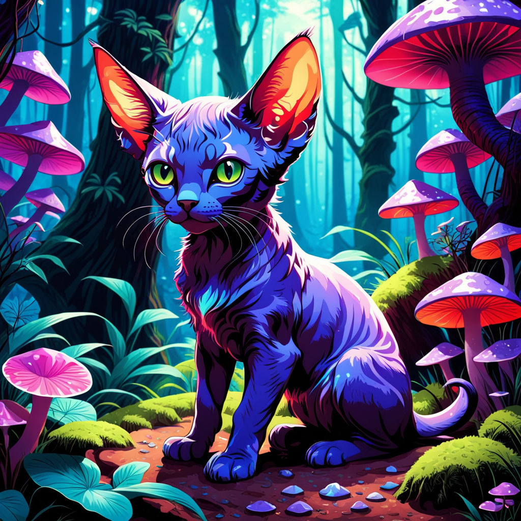 Cat Deep In The Mysterious Woods - Wooden Jigsaw Puzzle - A3  - Wooden Gift Packaging - image 0