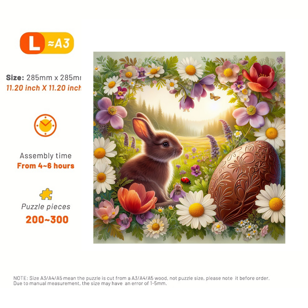 Flowers And Easter Eggs - Wooden Jigsaw Puzzle - image 3