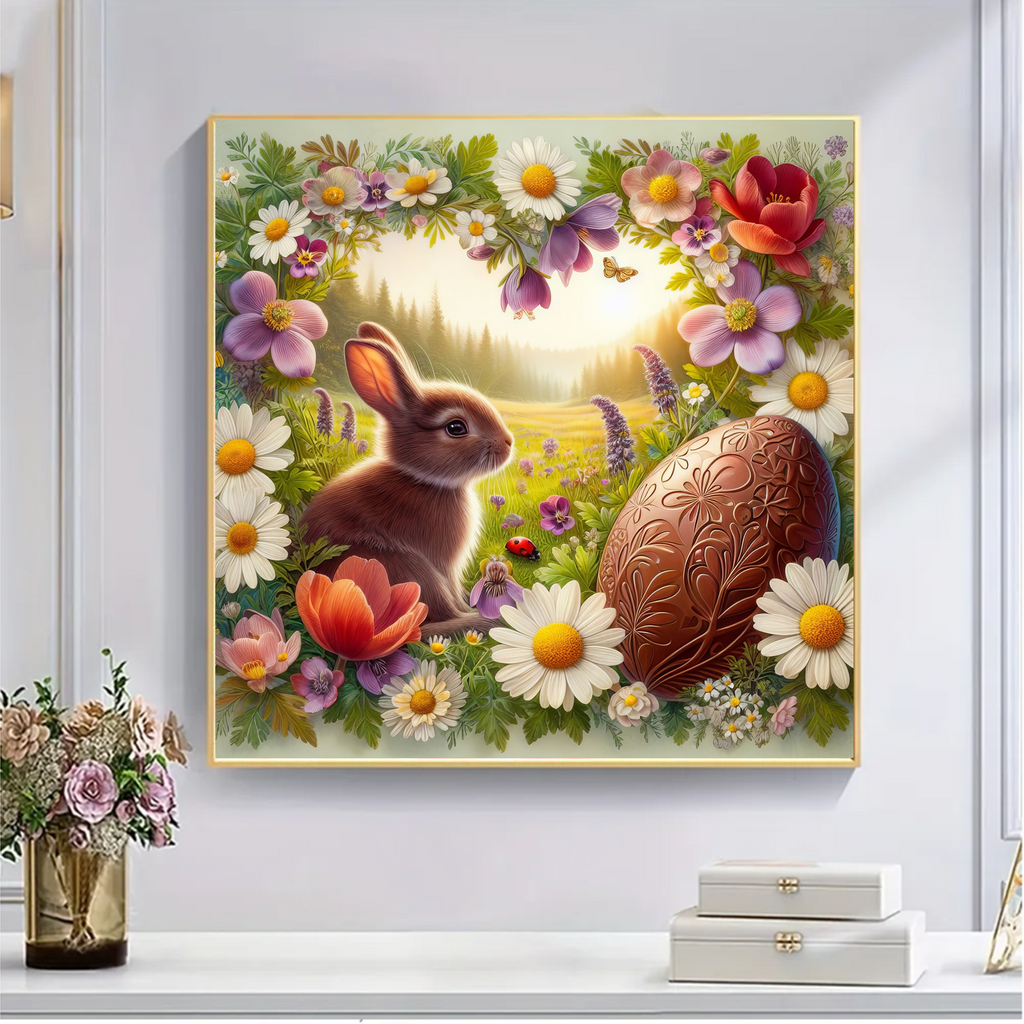 Flowers And Easter Eggs - Wooden Jigsaw Puzzle - image 4