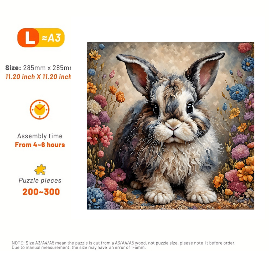 Vintage Garden Rabbit Sign - Wooden Jigsaw Puzzle - image 3