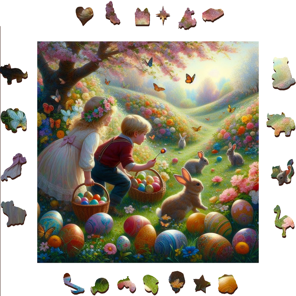 Easter Paradise - Wooden Jigsaw Puzzle - image 1