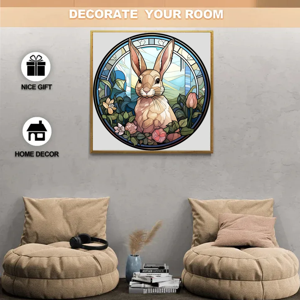 Bunny Sign - Wooden Jigsaw Puzzle - image 4