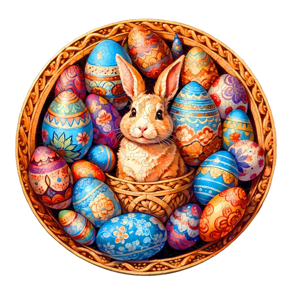 Easter Egg - Wooden Jigsaw Puzzle - A3  - image 0