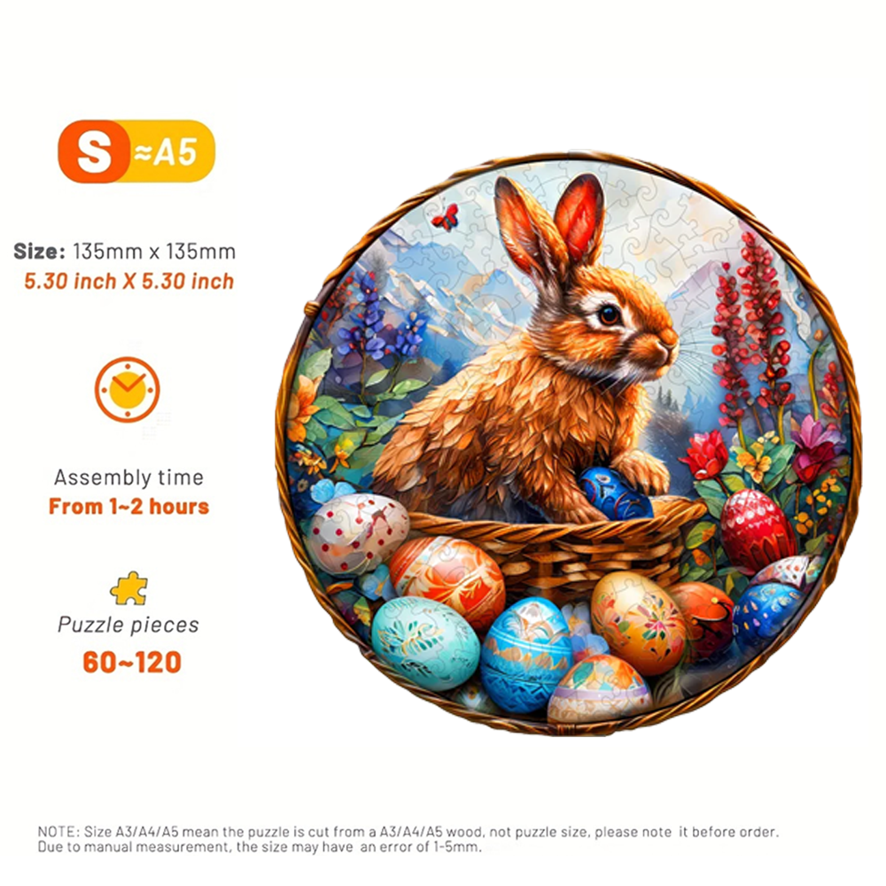 Easter Bunny - Wooden Jigsaw Puzzle - image 2