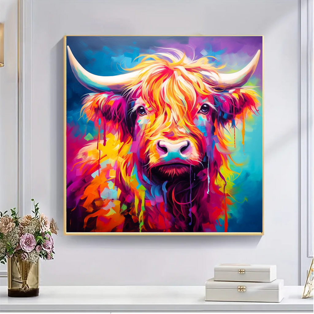 Colorful Cow - Wooden Jigsaw Puzzle - image 4