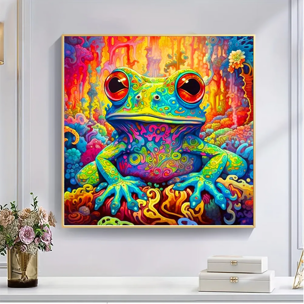 Psychedelic Kambo Frog - Wooden Jigsaw Puzzle - image 4