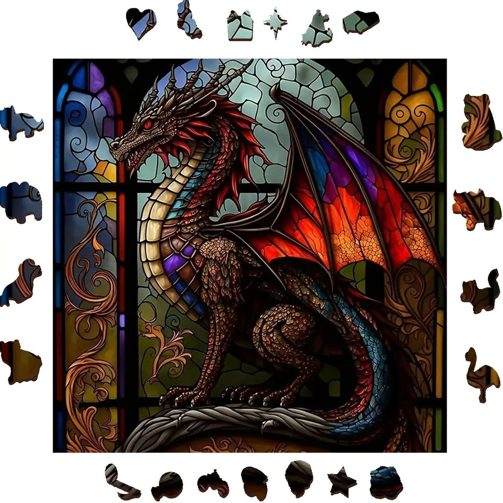 Dark Dragon - Wooden Jigsaw Puzzle - image 1