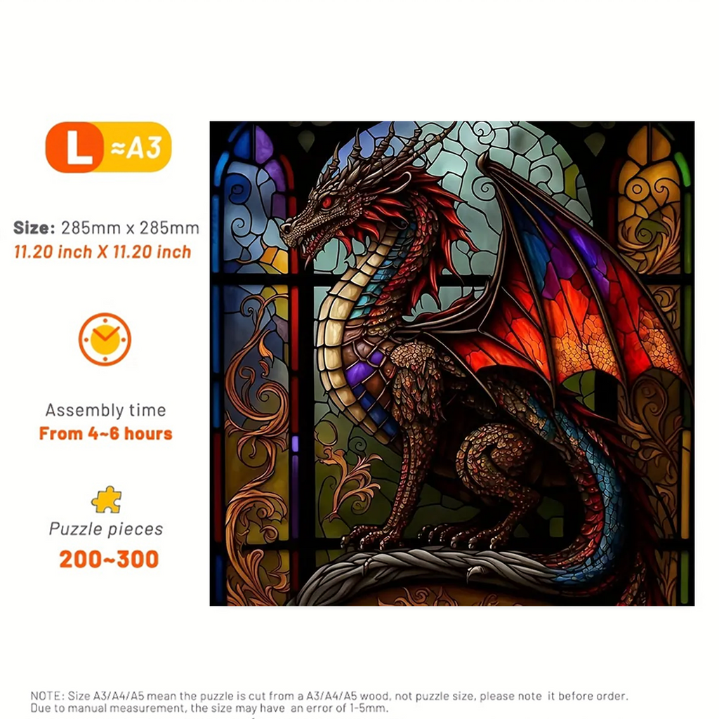 Dark Dragon - Wooden Jigsaw Puzzle - image 3