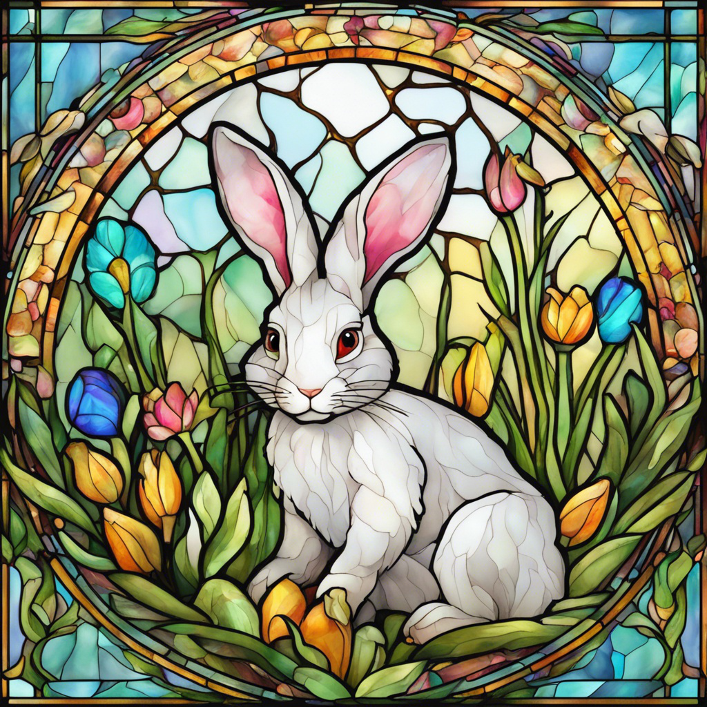  Easter Spring Bunny and Flowers - Wooden Jigsaw Puzzle - A3  - image 0