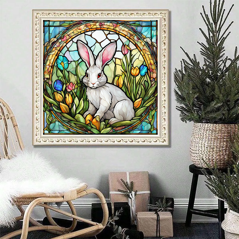  Easter Spring Bunny and Flowers - Wooden Jigsaw Puzzle - image 3