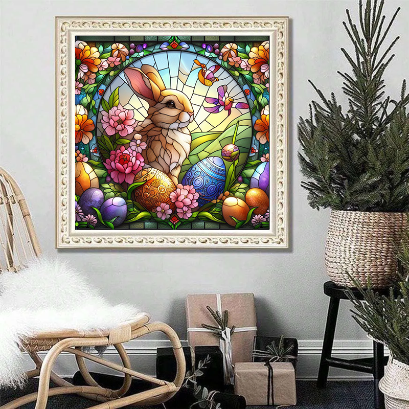 Spring Easter Bunny & Egg - Wooden Jigsaw Puzzle - image 3