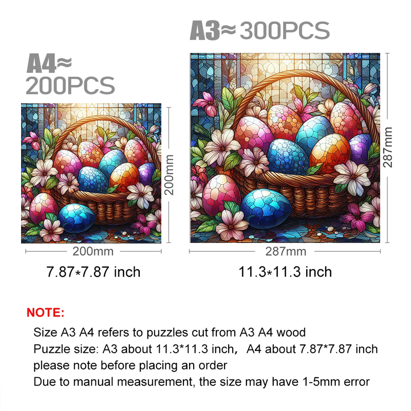 Easter Basket - Wooden Jigsaw Puzzle - image 2