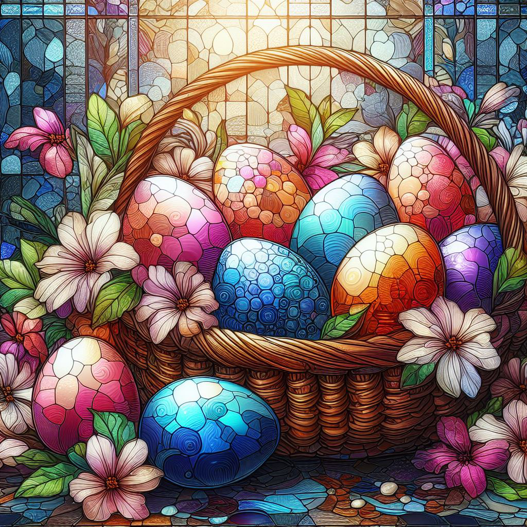 Easter Basket - Wooden Jigsaw Puzzle - A3  - image 0