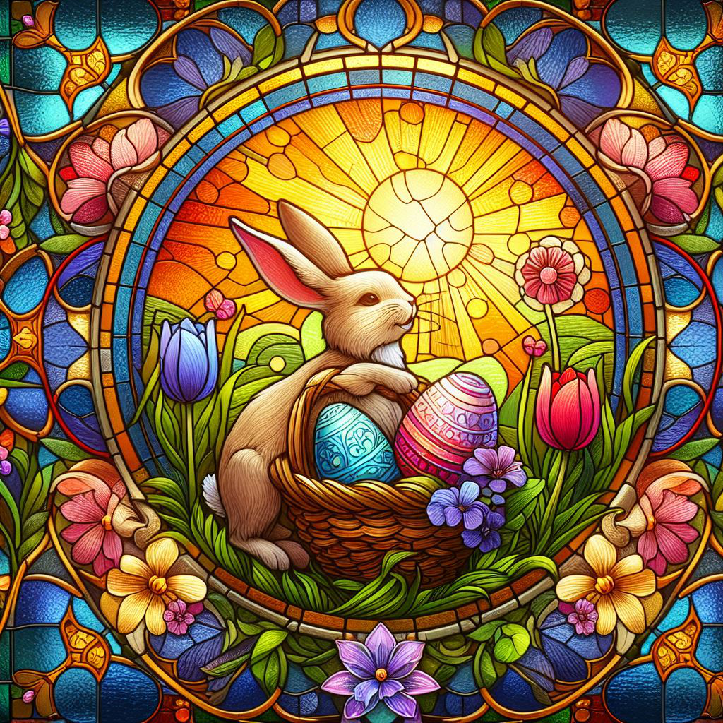 Easter Bunny And Egg Hunt - Wooden Jigsaw Puzzle - A3  - image 0