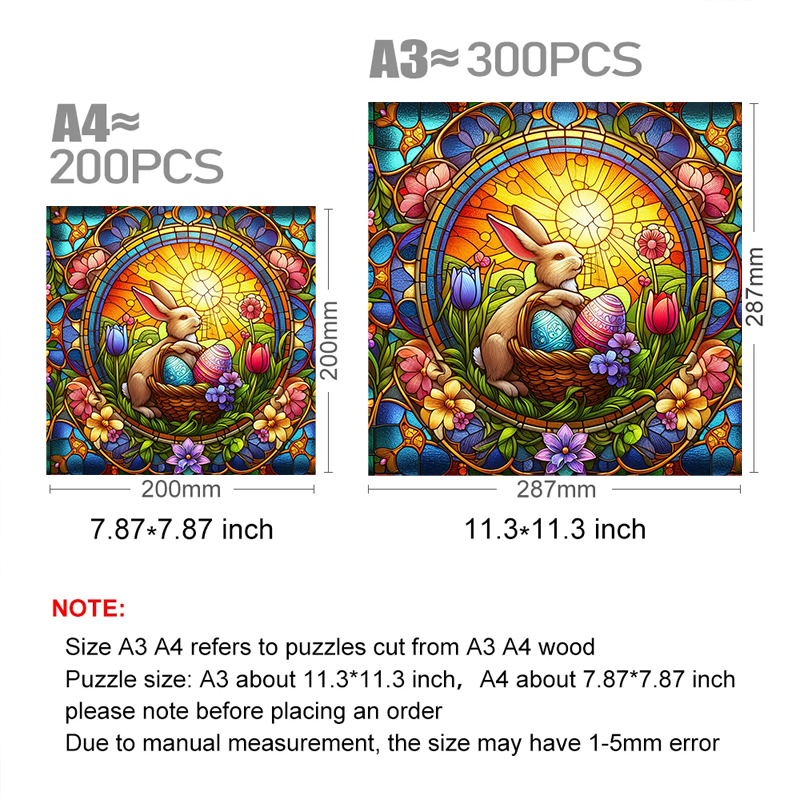 Easter Bunny And Egg Hunt - Wooden Jigsaw Puzzle - image 2