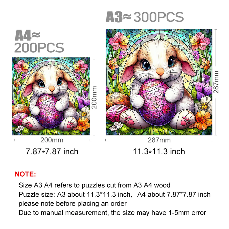 Home Garden Easter Bunny - Wooden Jigsaw Puzzle - image 2