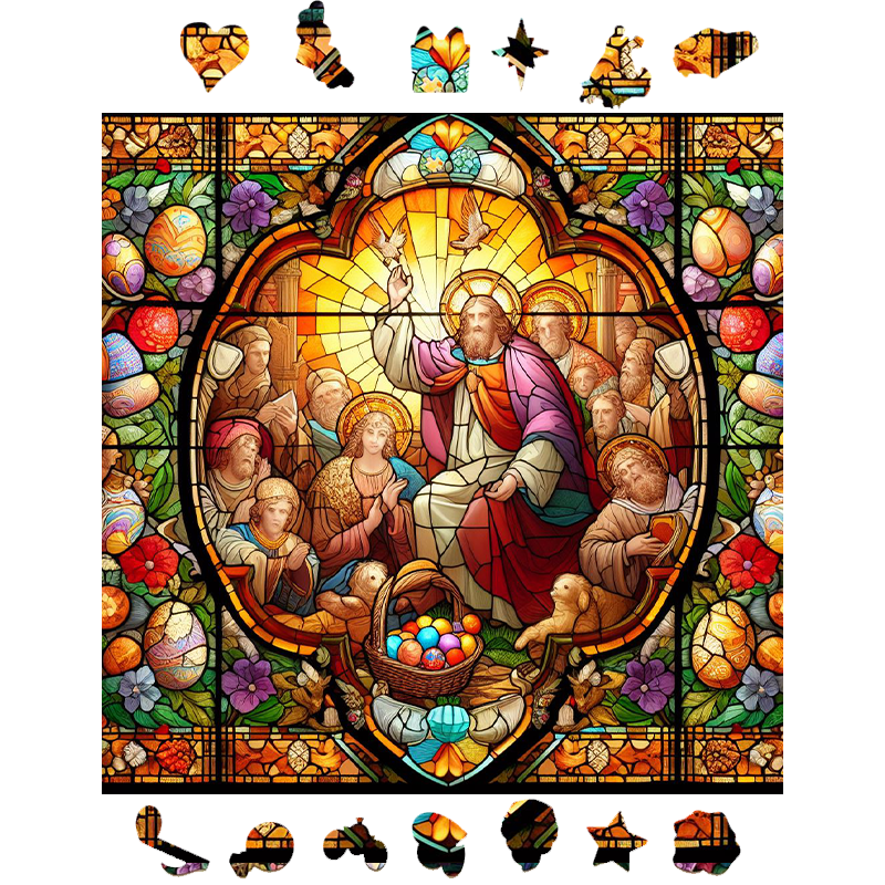 Jesus At Easter- Wooden Jigsaw Puzzle - image 1