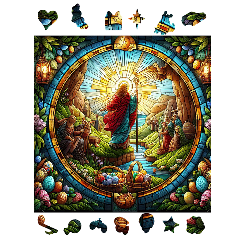 The Resurrection Of Jesus- Wooden Jigsaw Puzzle - image 1