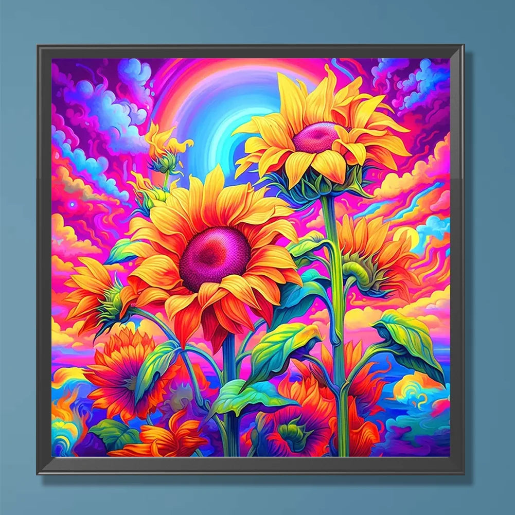 Rainbow Sunflower - Wooden Jigsaw Puzzle - image 4