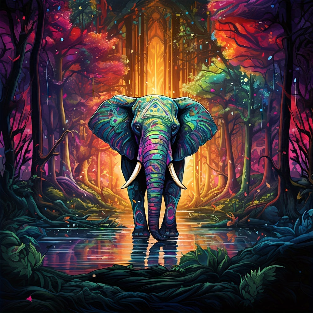 Beautiful Elephant - Wooden Jigsaw Puzzle - A2 (500 PCS) - Wooden Gift Packaging - image 0