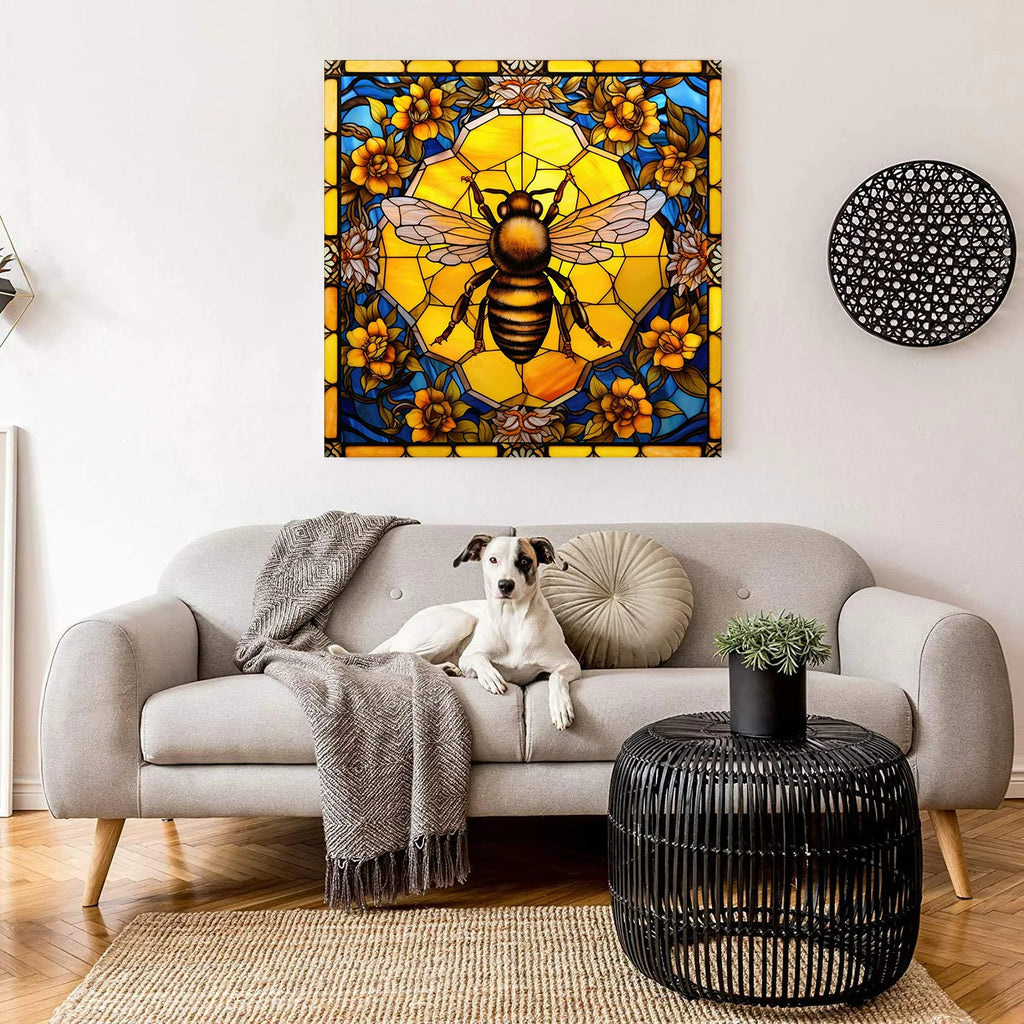 Orange Flower Bumblebee - Wooden Jigsaw Puzzle - image 4