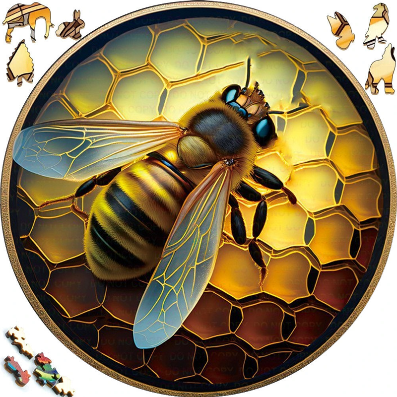 Honey Bee - Wooden Jigsaw Puzzle - image 1