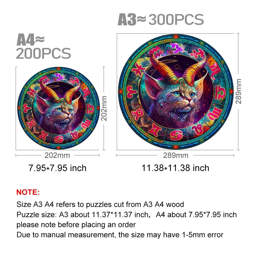 Twelve Constellations | Capricorn - Wooden Jigsaw Puzzle - image 2