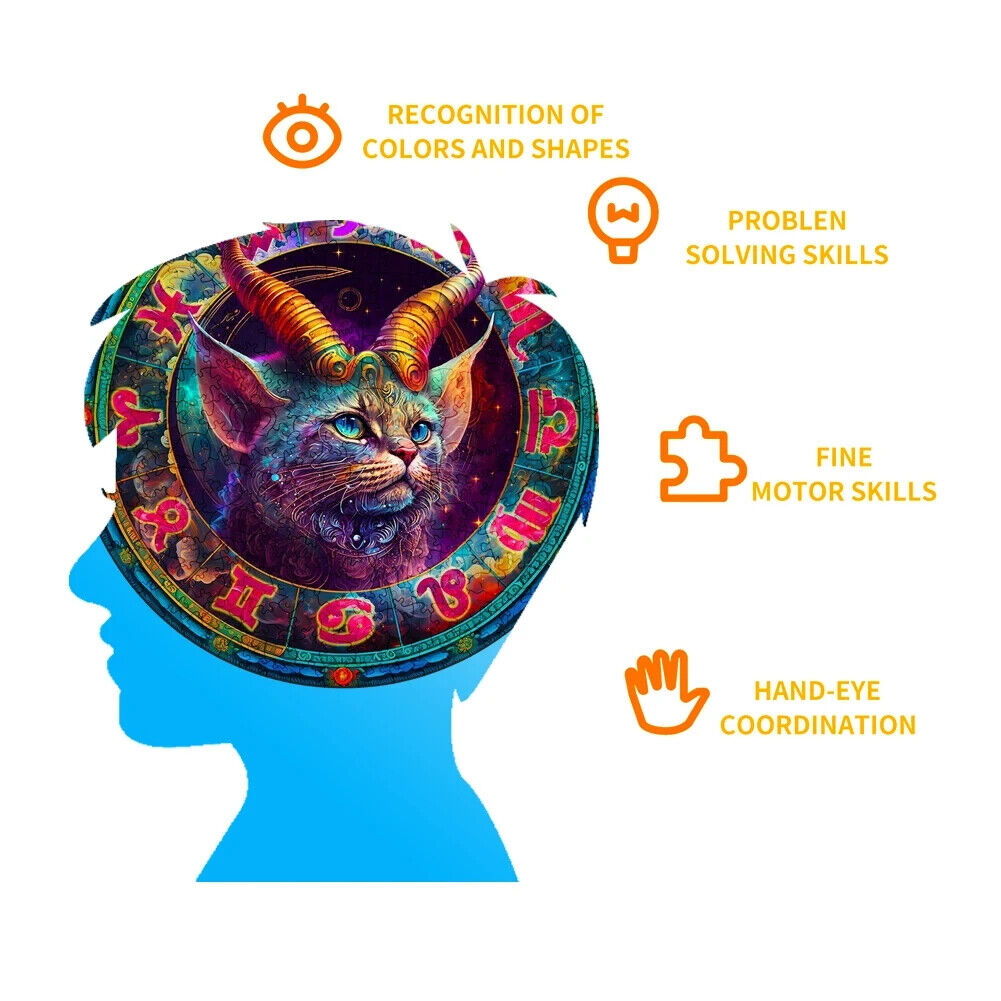 Twelve Constellations | Capricorn - Wooden Jigsaw Puzzle - image 5