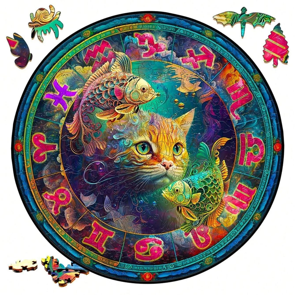 Twelve Constellations | Pisces - Wooden Jigsaw Puzzle - image 1